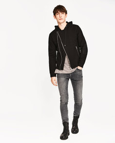 Куртка в байкерском стиле Zara
