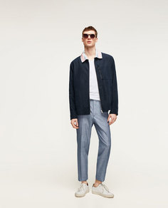 Куртка с трикотажным воротником Zara