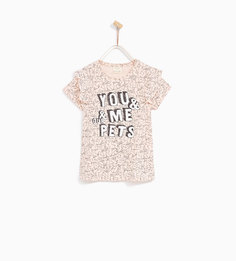 Футболка с принтом Zara