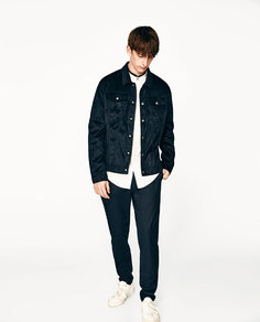 Рубашка с накладным воротником Zara