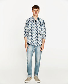 Рубашка с принтом Zara