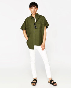 Рубашка в стиле oversize Zara