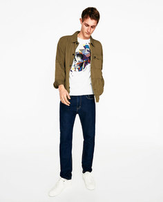 Футболка «череп» с вышивкой Zara