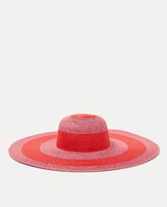 Шляпа с широкими полями в полоску Zara