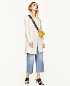 Двубортное пальто Zara