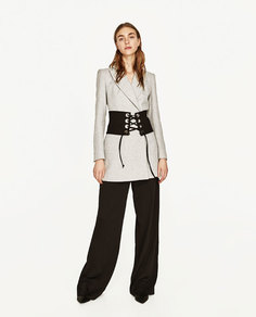 Двубортное пальто Zara