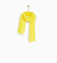 Цветной шарф с текстурным узором Zara