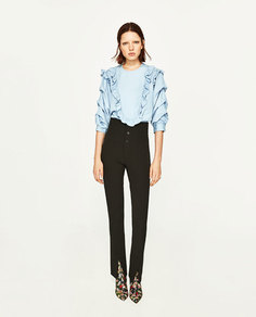 Блуза с воланами Zara