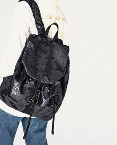Рюкзак с пайетками Zara