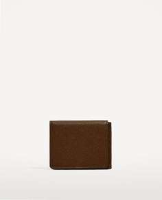 Классический коричневый бумажник Zara