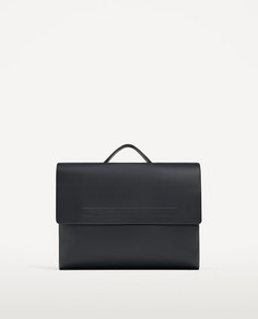 Синий портфель с клапаном Zara
