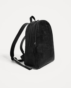 Рюкзак с отделкой под кожу рептилии, для ноутбука с диагональю 13" Zara