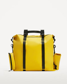 Желтый резиновый рюкзак Zara