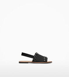 Сандалии с отделкой стразами Zara
