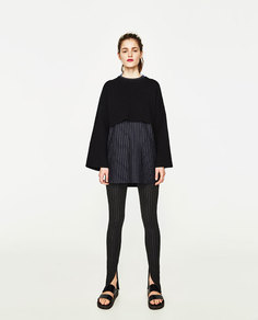 Укороченная толстовка с широкими рукавами Zara