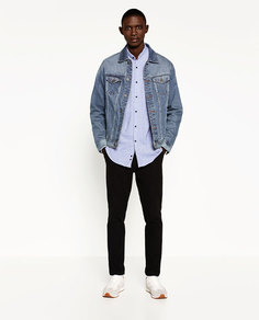 Рубашка из ткани пике с принтом Zara