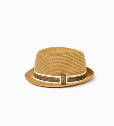 Шляпа с контрастной лентой Zara