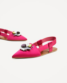 Туфли без задников, с декоративной деталью Zara