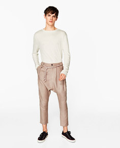 Брюки изо льна Zara