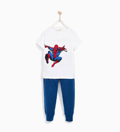 Пижама со светящимся принтом «человек-паук» Zara
