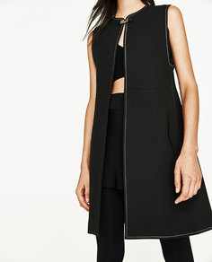 Длинный жилет Zara