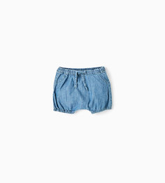 Джинсовые шорты с эластичными деталями Zara