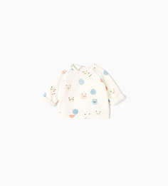 Толстовка с принтом «лица» Zara