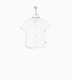 Рубашка с принтом «попугаи» Zara