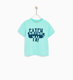 Футболка «catch ya» Zara