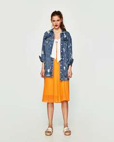 Кожаные сандалии с пряжками Zara