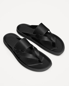 Базовые черные сандалии Zara