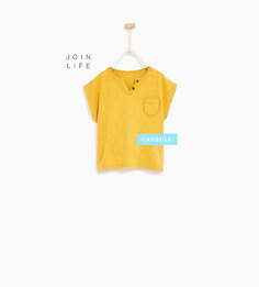 Футболка с эффектом потертости Zara