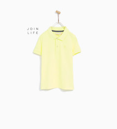 Базовое поло из ткани пике Zara