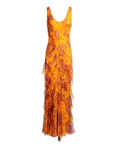 Длинное платье John Galliano