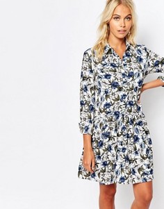 Платье-рубашка с цветочным принтом Fashion Union - Мульти