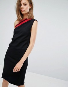 Асимметричное платье в полоску Cheap Monday - Черный