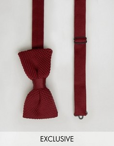 Вязаный галстук-бабочка Noose & Monkey - Красный