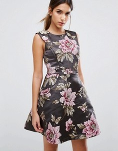 Приталенное платье Ted Baker Kinella - Серый