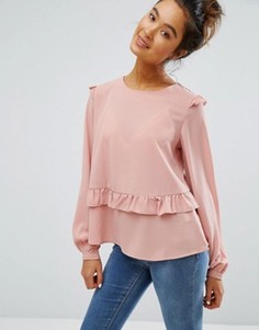 Блузка с рюшами Brave Soul - Розовый
