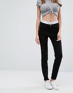 Облегающие джинсы Calvin Klein Jeans - Черный