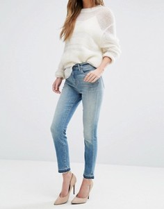 Укороченные джинсы с завышенной талией J Brand Alana - Синий