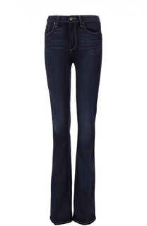 Расклешенные джинсы с контрастной прострочкой Paige