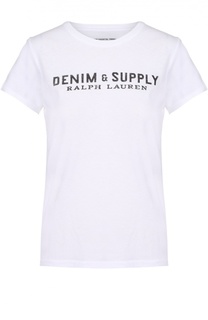 Хлопковая футболка прямого кроя с круглым вырезом Denim&amp;Supply by Ralph Lauren