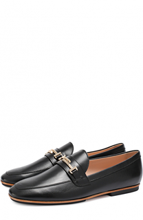 Кожаные лоферы с пряжкой Tod’s