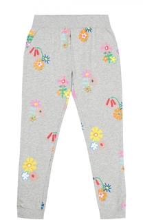Спортивные брюки с цветочным принтом Stella McCartney