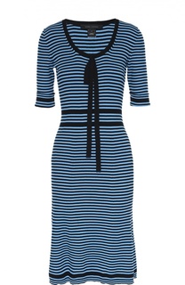 Облегающее платье в полоску с коротким рукавом Marc Jacobs