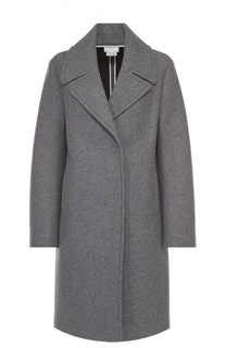 Шерстяное пальто прямого кроя DKNY
