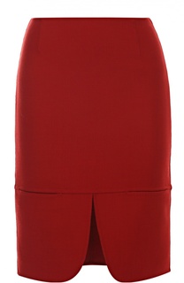 Мини-юбка с разрезом спереди DKNY
