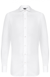 Хлопковая сорочка с воротником акула Finamore 1925