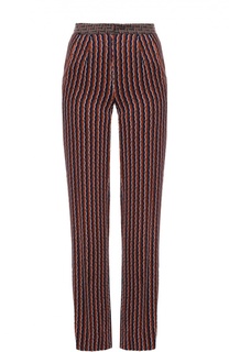 Широкие брюки прямого кроя с ярким принтом Diane Von Furstenberg